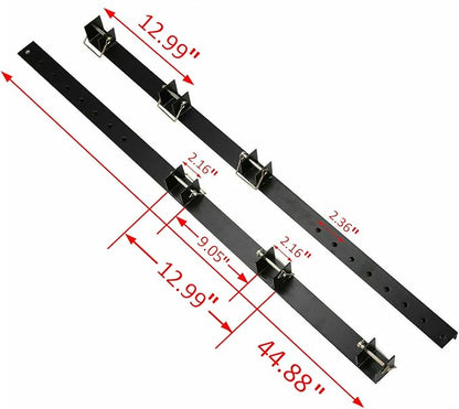 ECOTRIC Heavy Duty 3-Place Edgers Gas Weeder Trimmer Rack holders for Open Landscape Trailer Truck