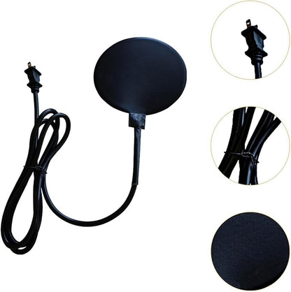 Bird Bath Heater, Chicken Water Heating for Outdoors Heavy Duty US Plug Silicone Rubber for Patio Yard Duck Winter,30W