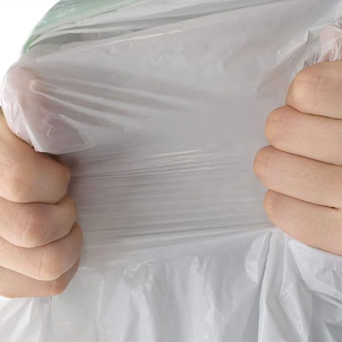 TYPLASTICS 300 Count 13 Gallon Tall Kitchen Drawstring Trash Bags, GRS Compliant, Eco-Friendly Recycled Material