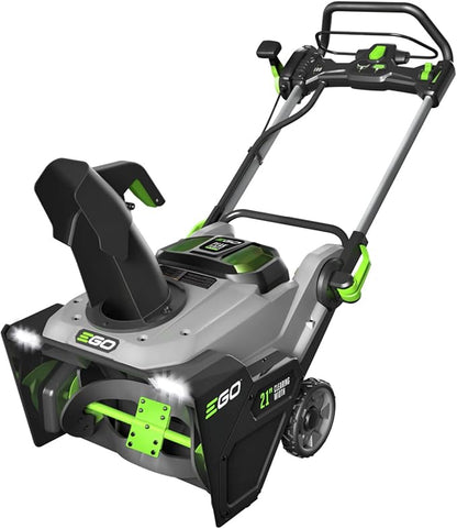 EGO Power+ SNT2101 21-Inch 56-Volt Lithium-Ion Cordless Snow Blower with Peak Power - 2 x 4.0Ah Battery and 320W Charger Included, Black