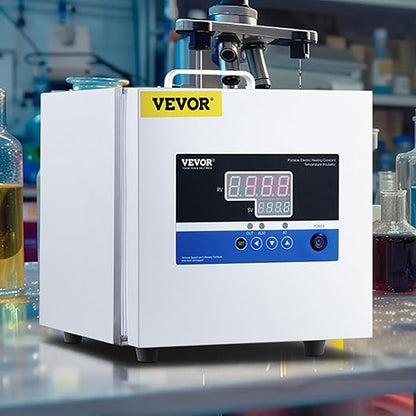 VEVOR Lab Incubator, 6L, PID Temperature Control RT+5-65℃, Scientific Digital Incubator, Constant-Temperature Microbiological Laboratory Incubator for Lab Cell Culture Seed Germination Medical Science