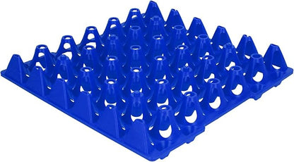 Plastic Egg Crate, Durable 30-Cell Design, Egg Holder Tray, Blue Transportation for Farmers Home Storage Poultry Farming Grocery Use