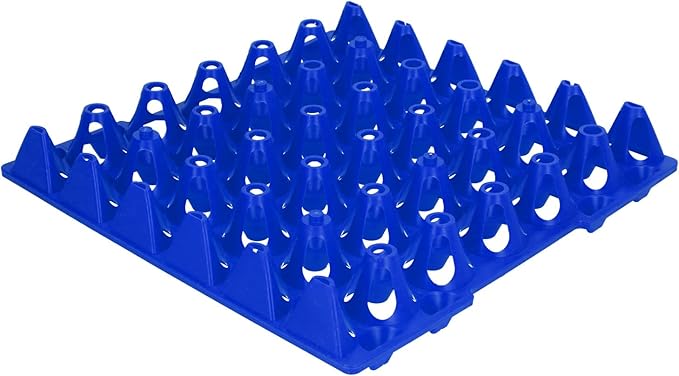 Egg Crate, Egg Tray Egg Cartons 5PCS Flats 30 Cell Egg Crates Holder Tray Stackable Egg Cartons Hold Multiple Eggs Home Farm Supplies for Storing, Sorting, and Shipping Eggs (Blue)