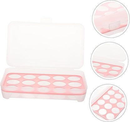 ARTIBETTER 2pcs Plastic Egg Tray Egg Organizer Storage Box for Kitchen Storage Rack Container Safe Fresh Holder