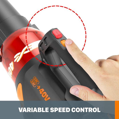 WORX 40V 13" Cordless String Trimmer/Edger + Leaf Blower Combo Kit, Batteries & Charger Included WG927