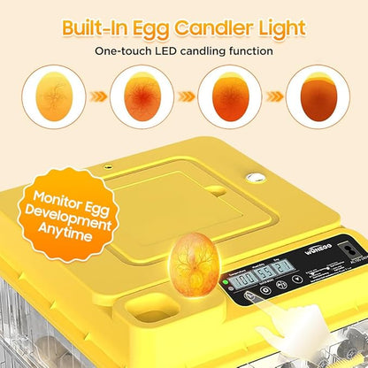 Egg Incubator - 2026 New Egg Incubator with Automatic Egg Turning and Humidity Control,Large Poultry Hatcher for Chickens Birds Ducks (288 Eggs)