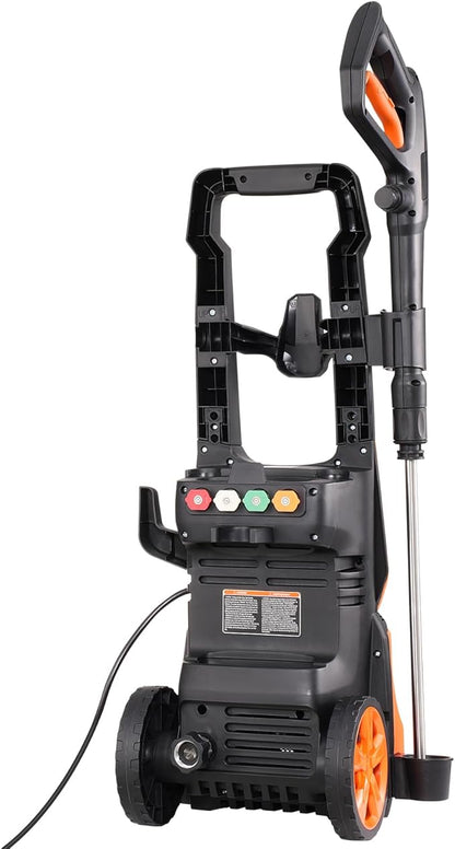 VEVOR Electric Pressure Washer, Max 4200 PSI and 2.8 GPM, High Power Pressure Cleaning Machine with 4 Quick Connect Nozzles and a Foam Cannon, Ideal for Cars/Fences/Driveways/Patios/Home Cleaning