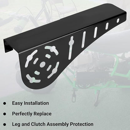 Mini Bike Chain Guard Clutch Cover Compatible with Predator 212cc 224cc 196cc 200cc Coleman CT200U CT200U-EX BT200X Baja Doodlebug DB30 GX160 GX200 Tilotson 212R Tecumseh Engine Minibike Parts
