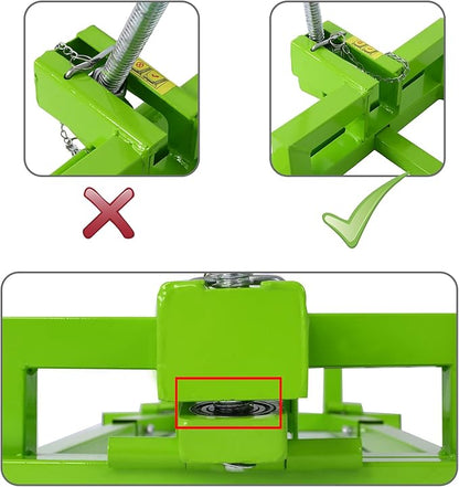 Heavy-Duty Lawn Mower Lift - 800 Lbs Capacity, Universal Fit, Easy Lift for Riding Mowers, Tractors | Adjustable 45° Tilt, Maintenance and Cleaning Aid