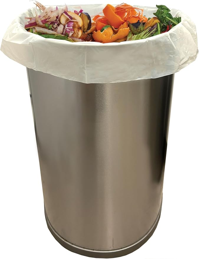 Hippo Sak - 13 Gallon Tall Kitchen Compostable Bags - Leak Proof Bags (50 Count)