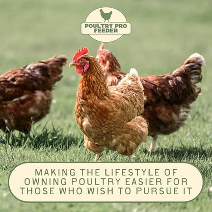The Original Poultry Pro DIY Chicken Feeder | 3 Ports Poultry Feeders for Chicken Coop | Use for Buckets & Bins | Rain Proof, Weather Resistant - Original Feeder 3-Pack with Hole Saw