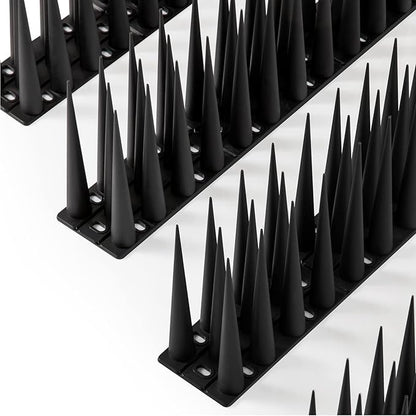 OFFO Bird Spikes Pigeon Outdoor Spikes for Cat Keep Birds Raccoon Woodpecker Away Covers 4 Feet(1.2m), Black