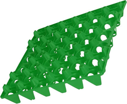 Plastic Egg Flats 30 Cell, 5PCS, Sturdy Stackable Trays for Egg Storage and Transportation - Reusable Durable Design, Space Saving for Home and Farm Use (Green)