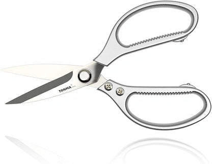 TONMA Kitchen Scissors, Made in Japan, All-Purpose Kitchen Shears, TKM-10 | Heavy-Duty Cooking Scissors for Food & Herbs, 4mm Extra-Thick Stainless Steel Blades, Ergonomic Handle, Effortless Cutting