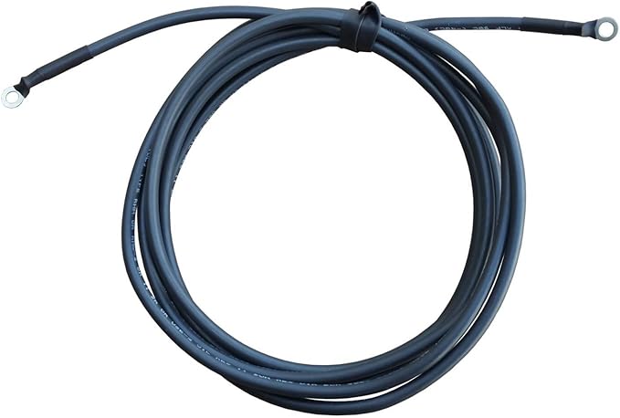 WindyNation 1/0 Gauge AWG (4 Feet Black + 4 Feet Red) Power Inverter Battery Cable Wire Kit for DC to AC Inverters RV, Car, Solar, Marine, Off-Grid