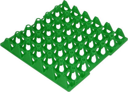 Egg Crate, Durable Plastic 30-Cell Egg Holder Green Tray for Farmers, Homeowners, Egg Transport