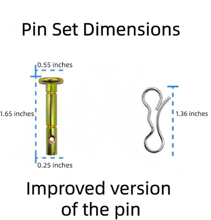 20 pcs Snowblowers Shear Pins Kit - Shear Pin 738-04124 738-04124A and Cotter Pin 714-04040 for MTD Troy-Bilt Snow Blowers