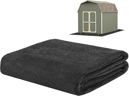 3 mm Thickened Outdoor Storage Shed Mat, 6x8 ft Waterproof Shed Flooring Mat for Patio Furniture Floor Protecting from Wear/Liquid/Dust/Oil, Non-Slip Felt Rubber Rug Pad [Grey]