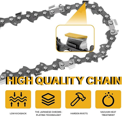 RazEdg18 Inch Chainsaw Bar and Chain Combo, .325" Pitch, 050" Gauge, 72 Drive Links Fits Husqvarna 435, 440, 545, 345, 350, 51, 55 RANCHER, and 550XP (1 Bar + 3 Chains)