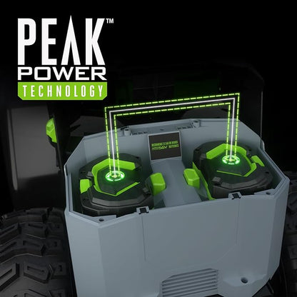 EGO Power+ 28" Electric Snow Blower, Cordless Self-Propelled 2-Stage, Includes (2) 56 V 12.0Ah Batteries and Dual Port Charger - SNT2807