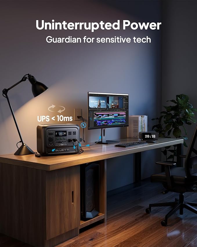 BLUETTI Elite 100 V2 (2025 New) Portable Power Station & Charger 1 (ships separately), 1024Wh LFP w/ 1800W AC, 560W DC-DC Charging, 1.8 H Full Charge via Car, Ideal for Car Camping, Vanlife, RV Travel