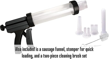 Weston Original Jerky Gun Jr , Plastic Tube Holds 1lb of Ground Meat, Dishwasher Safe,White