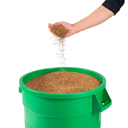 PRO&Family 20 Gallon Trash Can with Lid Round Ingredient Storage Containers Recycling Bin Kitchen Garbage Can Office Garbage Can Trash Barrel Plastic Barrel Yard Waste Bin Outdoor Trashcan (2, Green)