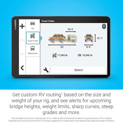 Garmin RV 1095 MT-S RV GPS Navigator