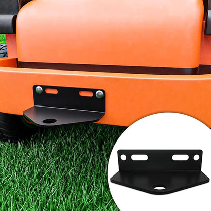 Universal Zero Turn Lawn Mower Trailer Hitch 5 Inch Heavy Duty Steel - Including Installation Hardware (Black)