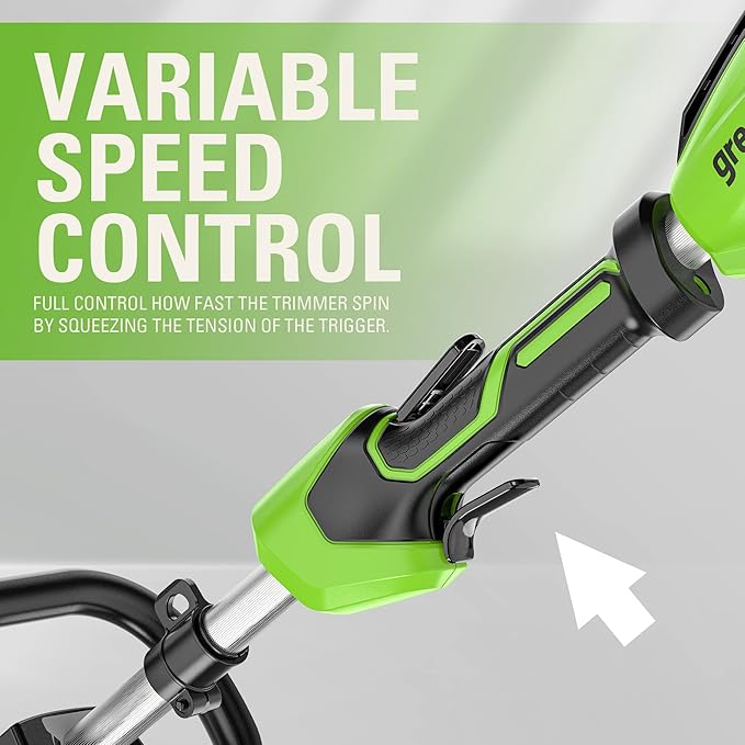 Greenworks 40V 15" Cordless String Trimmer, 2.0Ah Battery and Charger Included