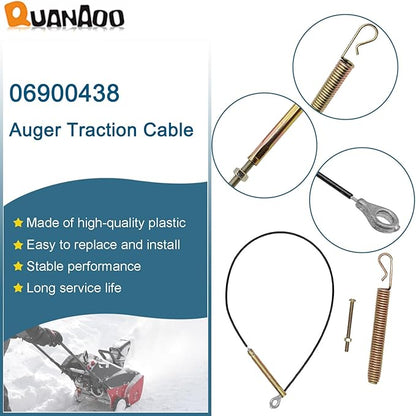 Traction Cable 06900438 for Ariens Compact 20 24 SNO-Tek 24 28 120V ST24 Snow Blower Replaces 24916003 Auger and Upper Traction Cable