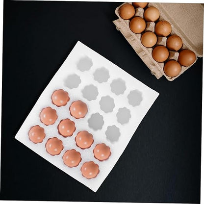 Shatterproof Egg Holder Foam Egg Trays for Safe Transport Storage Capacity Reusable Packing Container for Shipping Fridge Organization