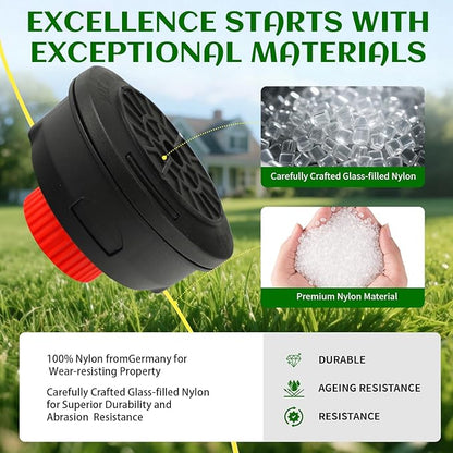 Quintillus H05 Weed Eater Head Universal Trimmer Head String Trimmer Head Bump Feed Weed Wacker Head Grass Trimmer Head Replacement for Weed Warrior, Echo, Husqvarna, Comes with .080 Trimmer Line