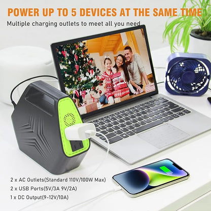 Portable Power Station 97Wh Portable Generator 26400mAh Power Bank with AC Outlet 110V Battery Charger for Home Use Emergency