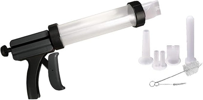Weston Original Jerky Gun Jr , Plastic Tube Holds 1lb of Ground Meat, Dishwasher Safe,White