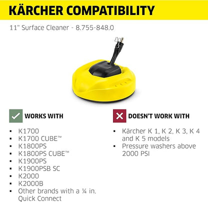 Kärcher Surface Cleaner for Pressure Washers, 2000 PSI - Quick-Connect