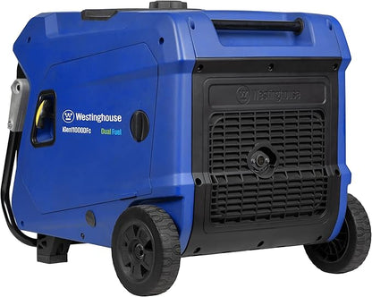 Westinghouse 11000 Peak Watt Dual Fuel Portable Inverter Generator, Remote Electric Start, Transfer Switch Ready, Gas and Propane Powered, Low THD - Safe for Electronics, Parallel Capable, CO Sensor