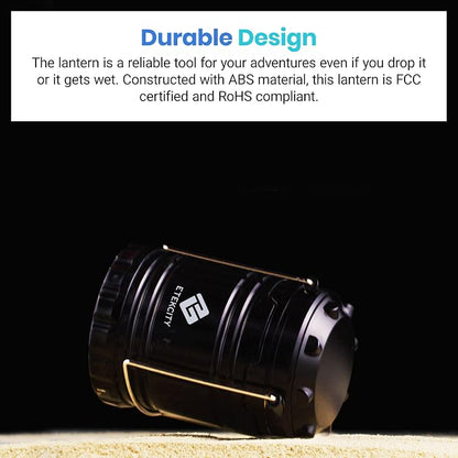 Etekcity LED Camping Lanterns, Battery Operated, 2 Pack | Power Outages, Hurricane Preparedness, Camping, Emergency Kit, Water Resistant, Collapsible Design, Batteries Included
