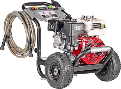 Simpson 61014 3500 PSI at 2.5 GPM Honda GX200 with AAA AX300 Axial Cam Pump Cold Water Professional Gas Pressure Washer PS61002-S