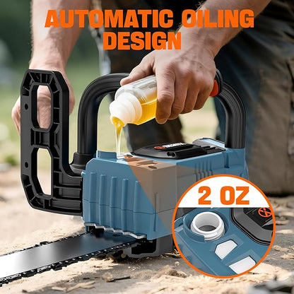 SENIX 20V 10" Electric Chainsaw, Cordless Battery Powered Top Handle Chainsaw, Brushless Chain Saw, Garden Tool for Trees, Pruning, Branch Cutting, Yard, Fathers Day Gift, Tool Only, CSX2-M1-0
