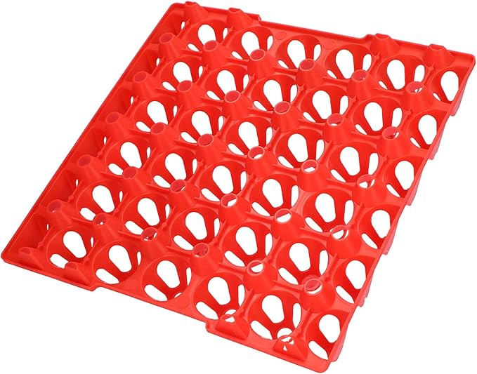 Egg Crates, 30 Cell Egg Tray, Plastic Egg Storage Bulk for Egg Storage Transportation Home Farm Supplies(red)