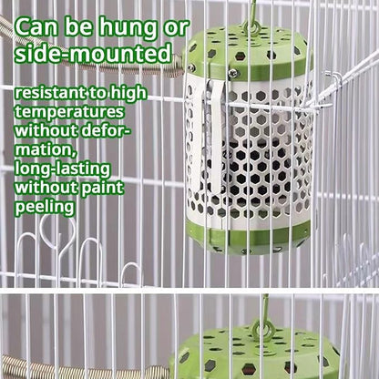 MANON ROSA Bird Cage Heater for Parakeets Chickens Parrots - Thermostatic Socket, No-Light Lamp with 2 Ceramic Bulbs (E27 110V) - Small Pet Winter Warming Equipment(25W&50W)