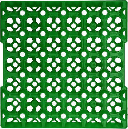 Egg Crate, Durable Plastic 30-Cell Egg Holder Green Tray for Farmers, Homeowners, Egg Transport