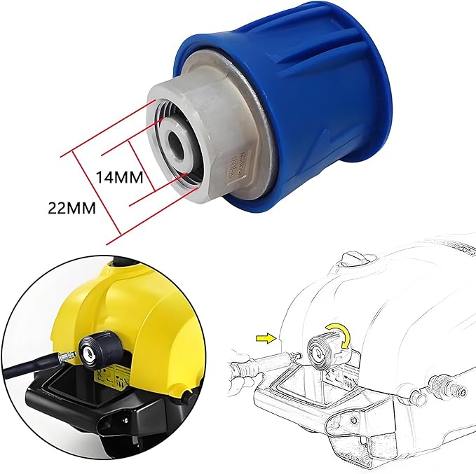 5800PSI/400Bar Ultra Flexible Pressure Washer Hose for Bosch Home Cleaning, 5M-30M High Pressure Extension Tube with Quick-Connect Adapter,(Red/Blue/Yellow/Green/Grey/Orange/Light Blue)(Grey,16FT)