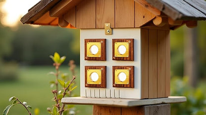 Bluebird House Predator Guard,Metal Birdhouse Guard,Bird House Hole Protector Guard for Eastern Bluebird Box 1 1/2 Inch Opening