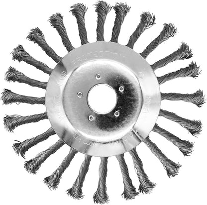 6 Inches + 8 Inches Inch Steel Wire Trimmer Head, Weedeater Wheel Brush Cutter, Trimmer Blade Head for Weedeater, Compatible with Husqvarn, Sthl, with 25.4mm/1inch Arbor (6 inches + 8 inches)
