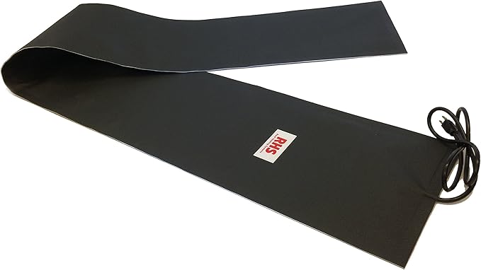 RHS Snow Melting System, Roof and Valley Heater, Ice and Snow Melting Mats, Sizes 8' feet x 13" inches, Color Black, 8 ft. mat Melts 2" inches of Snow per Hour, Buy Factory Direct, (8' ft. x 13" in.)