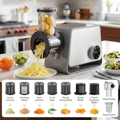 Electric Meat Grinder 1200W Max with Touch Color Screen, Vegetable Cutter,Reverse, and Multi-Function for Meat Grinding, Bone Grinding, Sausage & Meatball Making for Home