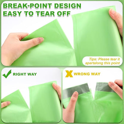 200 Count 13 Gallon Compostable Trash Bags with Drawstring Tall Kitchen Food Scrap Waste Bag Heavy Duty Extra Thick 1 Mil Tear Resistant for Lawn Yard Home Kitchen Office