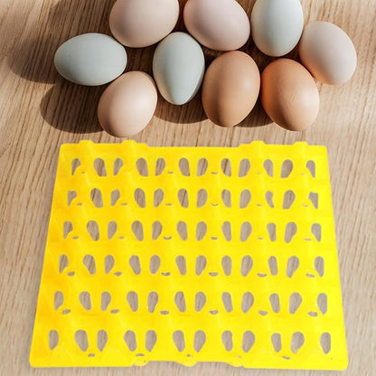 Farm Egg Container Long Distance Transport Breathable Egg Holder, Yellow